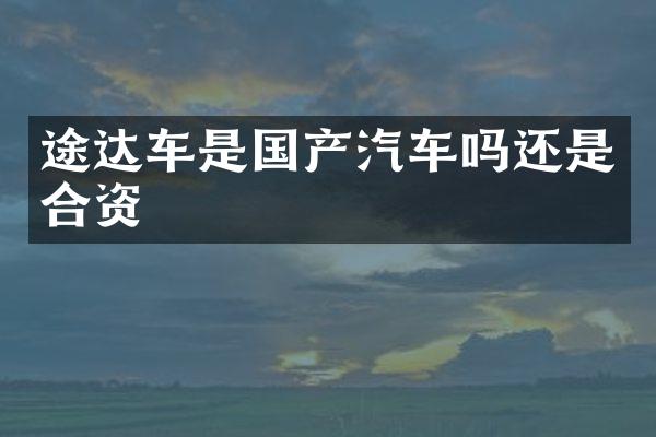 途达车是国产汽车吗还是合资