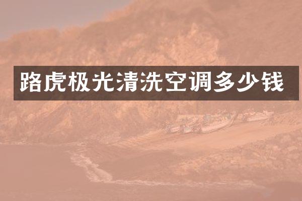 路虎极光清洗空调多少钱