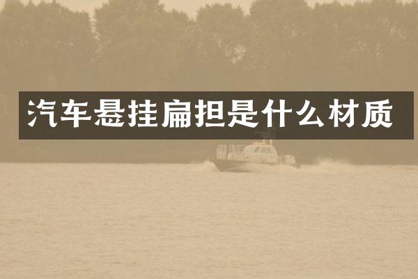 汽车悬挂扁担是什么材质