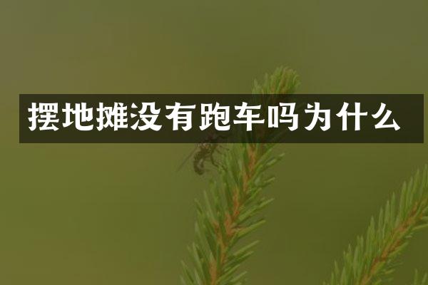 摆地摊没有跑车吗为什么