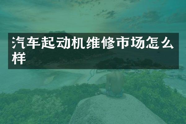 汽车起动机维修市场怎么样