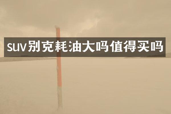 suv别克耗油大吗值得买吗