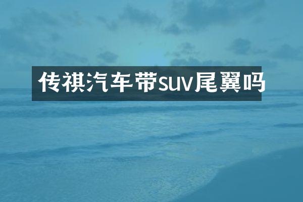 传祺汽车带suv尾翼吗