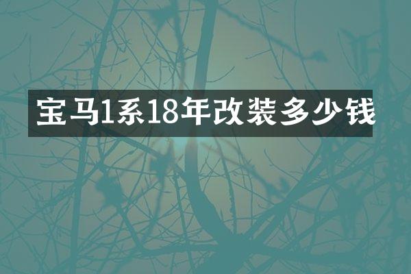 宝马1系18年改装多少钱