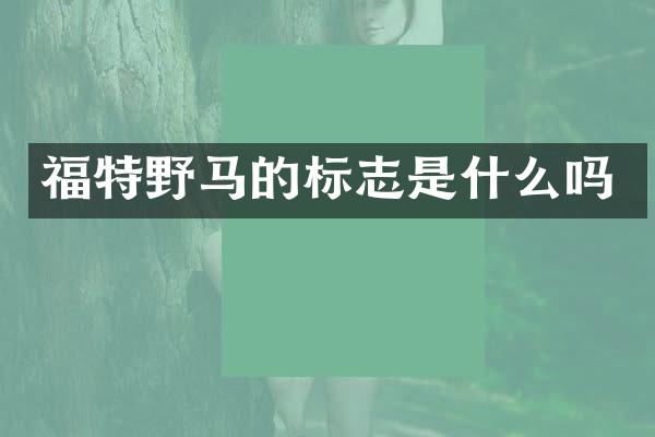 福特野马的标志是什么吗