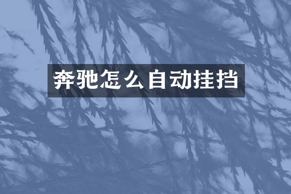奔驰怎么自动挂挡