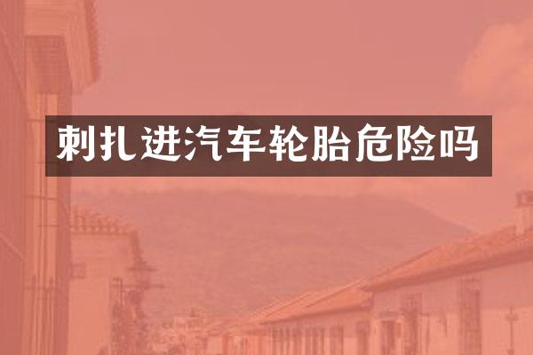 刺扎进汽车轮胎危险吗
