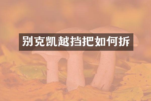 别克凯越挡把如何拆