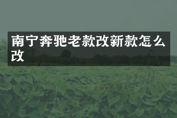 南宁奔驰老款改新款怎么改