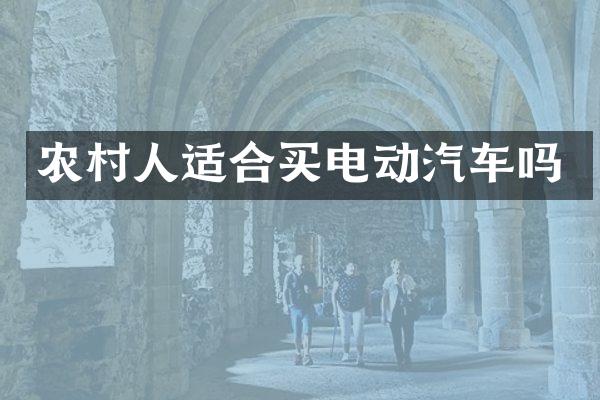 农村人适合买电动汽车吗