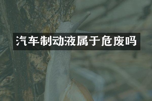 汽车制动液属于危废吗