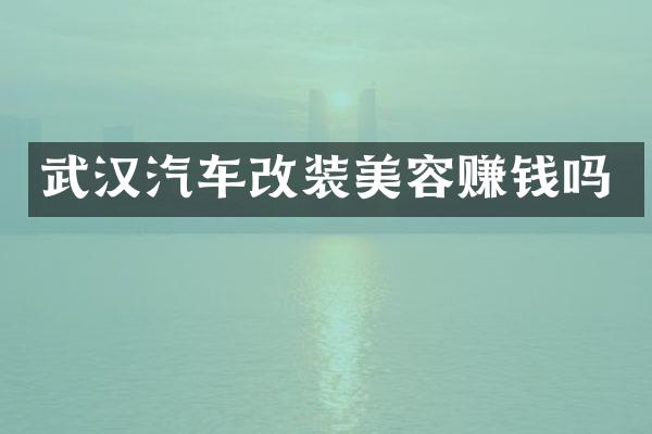 武汉汽车改装美容赚钱吗
