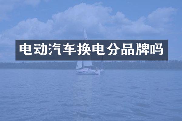 电动汽车换电分品牌吗
