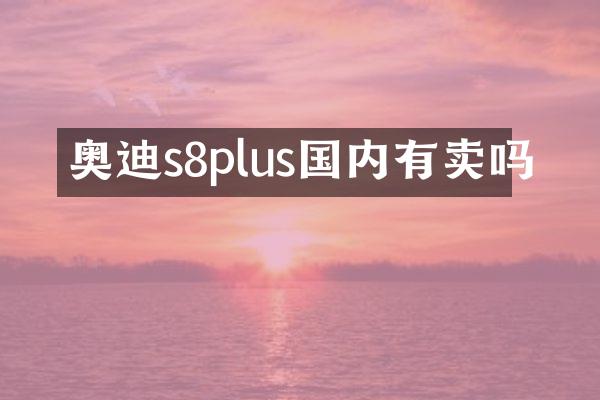 奥迪s8plus国内有卖吗
