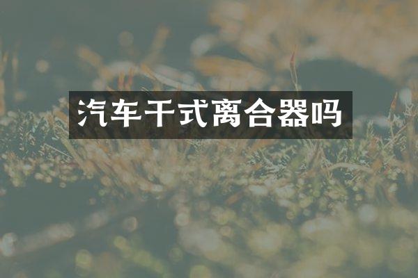 汽车干式离合器吗