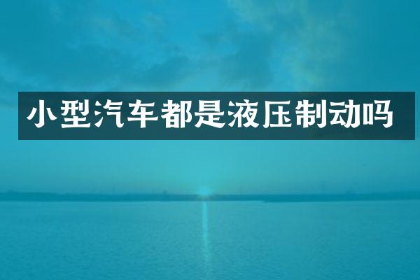小型汽车都是液压制动吗
