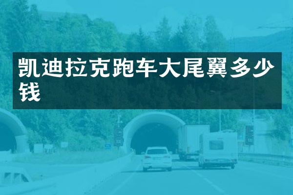 凯迪拉克跑车大尾翼多少钱