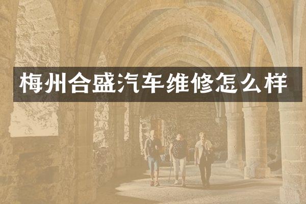梅州合盛汽车维修怎么样