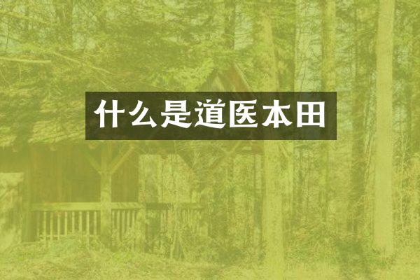 什么是道医本田
