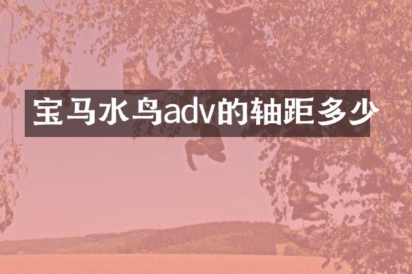 宝马水鸟adv的轴距多少