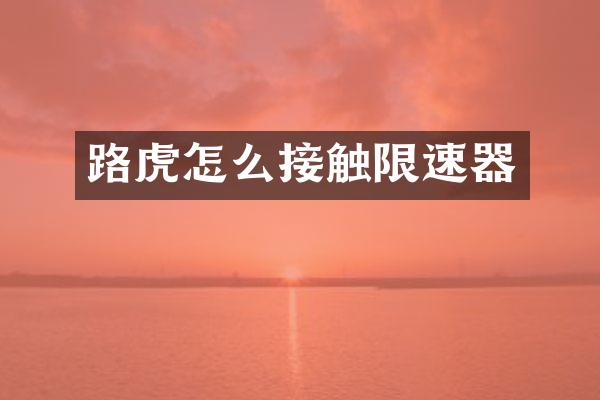 路虎怎么接触限速器