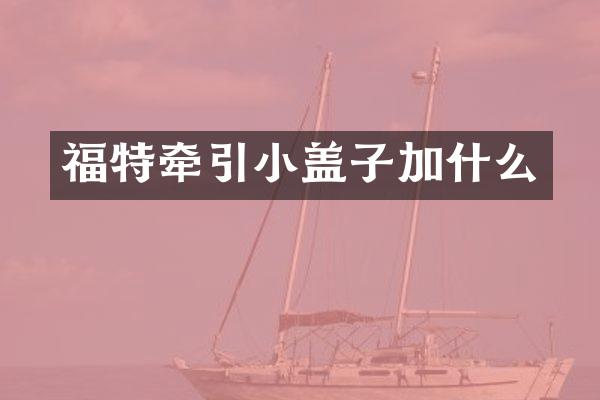 福特牵引小盖子加什么
