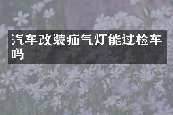 汽车改装疝气灯能过检车吗