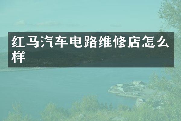 红马汽车电路维修店怎么样