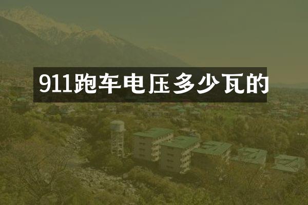 911跑车电压多少瓦的