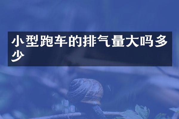 小型跑车的排气量大吗多少