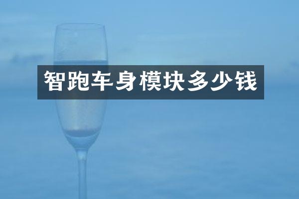 智跑车身模块多少钱