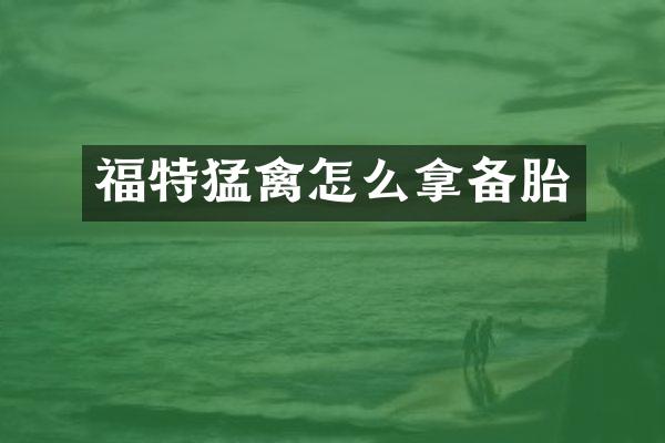 福特猛禽怎么拿备胎