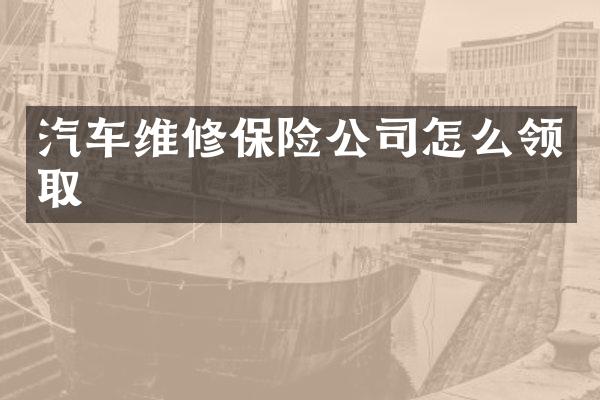 汽车维修保险公司怎么领取