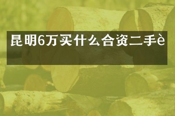 昆明6万合资二手车