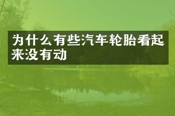 为什么有些汽车轮胎看起来没有动