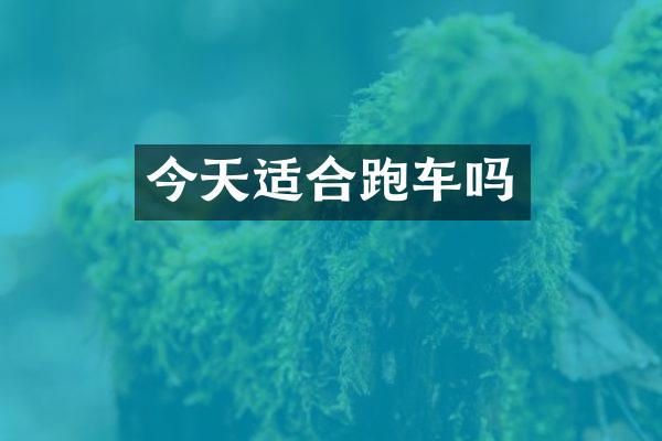 今天适合跑车吗