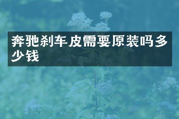 奔驰刹车皮需要原装吗多少钱