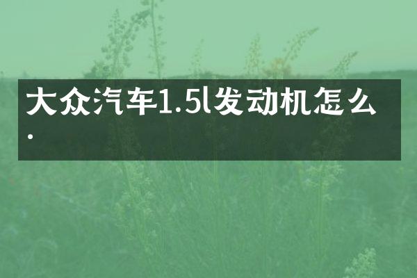 大众汽车1.5l发动机怎么样