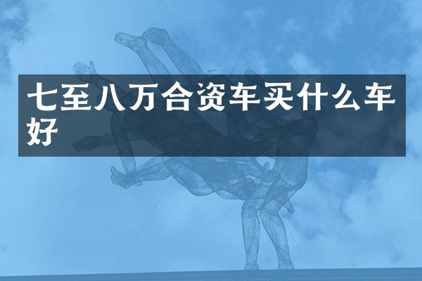 七至八万合资车车好