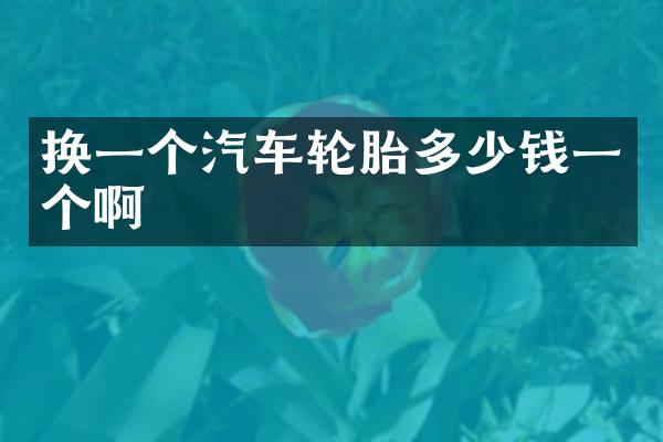换一个汽车轮胎多少钱一个啊
