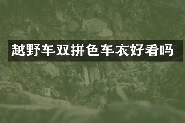 越野车双拼色车衣好看吗