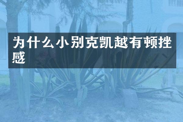 为什么小别克凯越有顿挫感