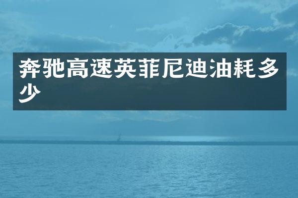 奔驰高速英菲尼迪油耗多少
