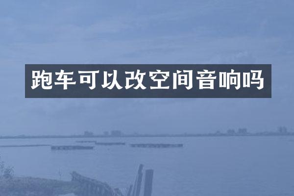 跑车可以改空间音响吗