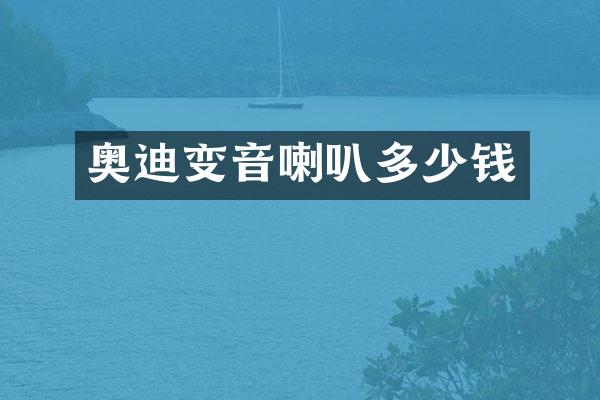 奥迪变音喇叭多少钱