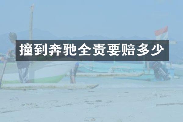 撞到奔驰全责要赔多少