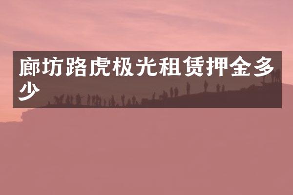 廊坊路虎极光租赁押金多少