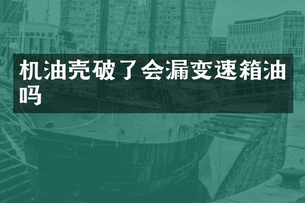 机油壳破了会漏变速箱油吗