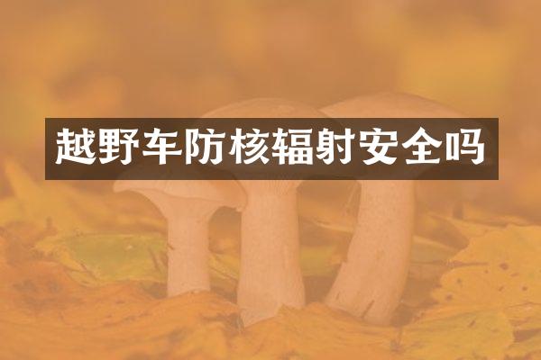 越野车防核辐射安全吗