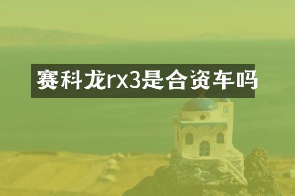 赛科龙rx3是合资车吗